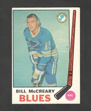 1969-70 BILL McCREARY #181 EX-MT OPC Star Player, GM & Coach Key NHL Hockey Card
