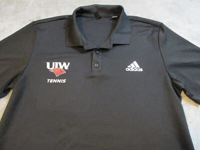 Incarnate Word Cardinals Tennis Polo Shirt Mens Large Black UIW College Adidas - Image 1 of 4