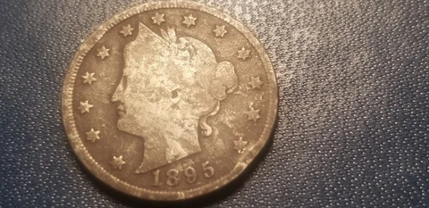 1895 USA Liberty Nickel 5 Cent Coin Cover