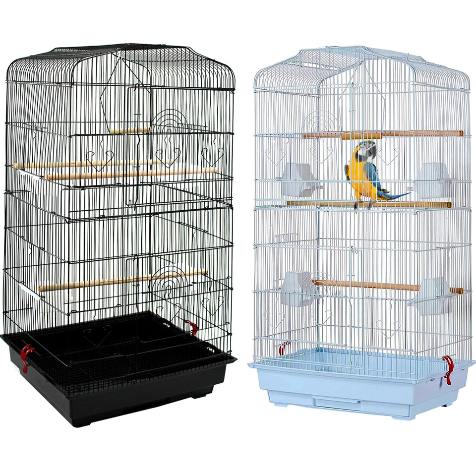 Jaula grande de metal para pájaros para periquito canario pinzón o agapornis Foto 1 de 1