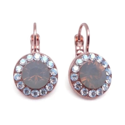 Mariana Peace Rose Gold Earrings Grey with Moonlight Crystal Mosaic 1125 NWT - Image 1 of 3