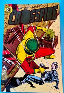 Crossfire (1984 series) #5 Eclipse Comics Unread With Reverse Stain - Picture 1 of 11