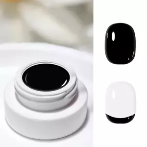Gel Paint for Nails Art, Black Gel Polish for French Tip Tool Design for Home Sa - Picture 1 of 6