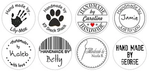 48 Sticker personalisiert mit Hand Made by... Design/Nachricht - Bild 1 von 9