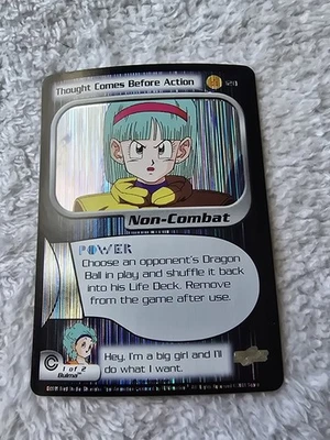 DBZ Dragon Ball Z FOIL Thought Comes Before Action 120 CCG Unlimited Trunks Saga - Image 1 of 4