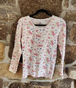 Indera Combed Cotton Thermo Raschel Knit Long Sleeve Floral Damen Gr. L - Bild 1 von 9