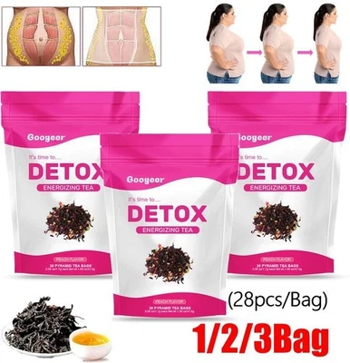 28/56/84PCS Detox Tè Perdita Peso Tè Dimagrante Dieta Bustine di Tè Brucia Grassi Dimagrante - Immagine 1 di 4