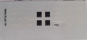 decals decalcomanie 1/87 wagon plat tp - Picture 1 of 1