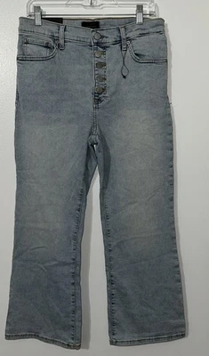 Pantalones de mezclilla Banana Republic para mujer talla 30/10 corte bota recortados botón lavado claro $90 Foto 1 de 4