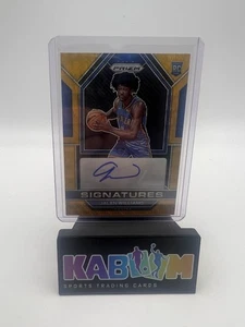 Jalen Williams Auto /10 RC Gold Wave Panini Prizm Basketball 2022-23 Thunder - Bild 1 von 2