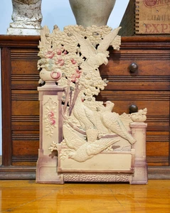 Antique Wedding Bridal Greeting Card Holder Victorian Embossed Die Cut VTG doves - Picture 1 of 11