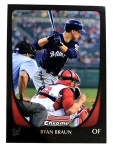 2011 Bowman Chrome Ryan Braun Milwaukee Brewers #156 - Picture 1 of 2