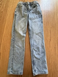 Abercrombie Girl Jeans 11 12 Straight Adjustable Stonewash Stretch School Casual - Picture 1 of 9