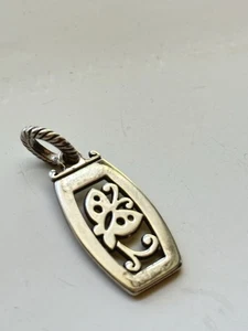 Vintage Brighton versilbert durchbrochen Schmetterling Charm - Bild 1 von 6