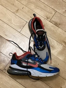 Nike Men's Air Max 270 React Time Capsule Pack Red Black Blue US 10.5 EU 44.5 - Picture 1 of 7