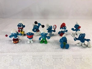 Juego de 10 figuras de los Pitufos - Imagen 1 de 2