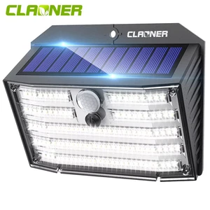 128 LED Solar Power PIR Motion Sensor Wall Lights Outdoor Garden Security Lamp - Picture 1 of 7