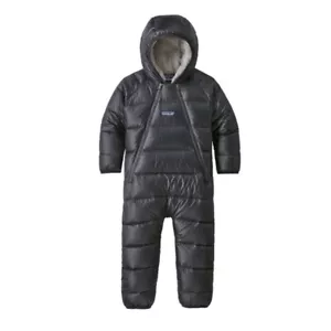 Patagonia Neonato Hi-Loft Piumino Maglione Bunting in Grigio Outdoor Inverno 6-12 Mesi - Foto 1 di 7