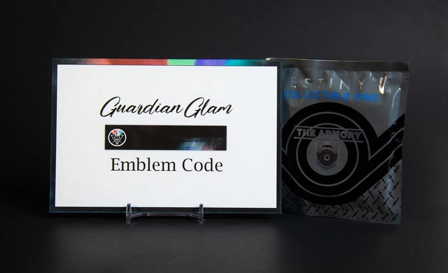 Destiny 2 Random Pin with Free Guardian Glam Emblem Code Card D2 - Image 1 of 1