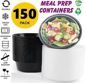 150 Pack Meal Prep Containers with lids Food Storage Containers, Bento Box Safe - Picture 1 of 9