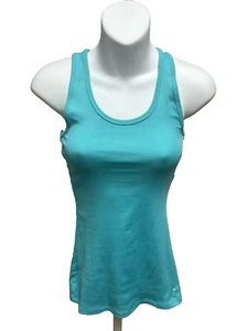 Under Armour Womens Tank Top Size XS Heat Gear Racerback Blue New Workout - Picture 1 of 14