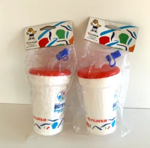 fujifilm Novelty UEFA EURO '96  England eco bottle plastic set of 2 rare - Picture 1 of 10