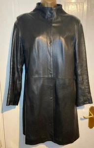 🌟Italian from Venice Soft Leather Coat, 42 Italian Size, UK Size 10, Free P&P💕 - Picture 1 of 8