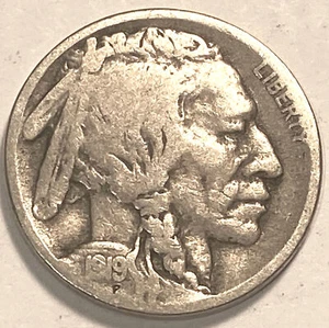 D Buffalo Nickel 1919 fino + sin precio base *J449 - Imagen 1 de 2