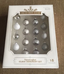Ornamenti in vetro fatti a mano regalo 18 set in scatola dicembre casa - Foto 1 di 11