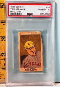π₯ 1923 Little Wonder W515-2 TRIS SPEAKER HOF Hand-Cut #28 PSA (AUTHENTIC) π₯ - Picture 1 of 2