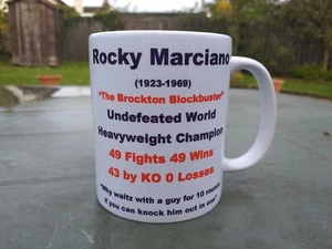 Rocky Marciano Tribute Boxing 11oz our design (new) Birthday / Christmas Gift - Picture 1 of 8