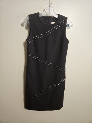 Abito donna Michael Kors senza maniche con borchie nero taglia 4