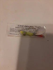 Erie Dearie Original Spinner 3/8oz Chartreuse Red Eye - Picture 1 of 1