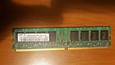Samsung M378T6553BZ0-CCC 512MB PC2-3200 DDR2 400MHz CL3 240-Pin - Immagine 1 di 2