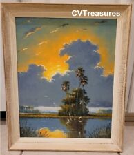 Sam Newton Original Florida Highwaymen Artwork  Sunshine Climbs Painting board