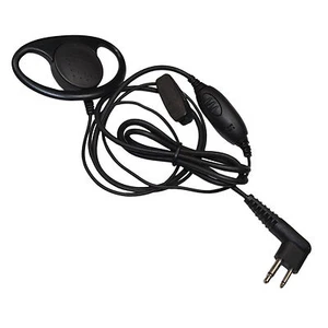 Auriculares con forma de D Micrófono PTT para Motorola CLS CP DTR FD MV RDU SV Serie XU - Imagen 1 de 6
