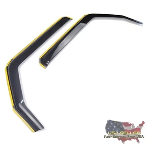 XBEEK Window Visor Side Deflector For 2018 - 2022 Jeep Wrangler JL Gladiator JT - Picture 1 of 9