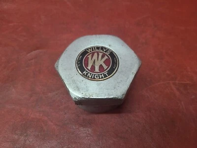 WK Wheel center Hub Cap Willys Knight Threaded Wheel Grease Center Cap Hubcap - Image 1 of 4