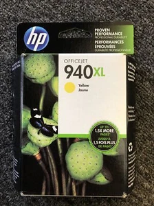 Genuine HP OfficeJet C4909AN 940XL Yellow EXPIRED Feb 2015 2016 New in Box - Picture 1 of 4