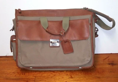 Los Angeles Lakers Leather Briefcase Season Ticket Holders Gift preowned GUC - Image 1 of 4