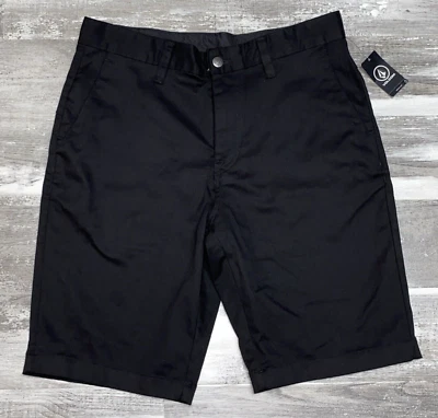 Volcom Men’s VMonty Stretch Chino Black Shorts Size 31 NWT - Image 1 of 4