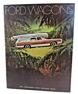 ๐ 1969 Ford Wagons Club Wagon Falcons Futura Sales Brochure #PM-34 - Picture 1 of 11
