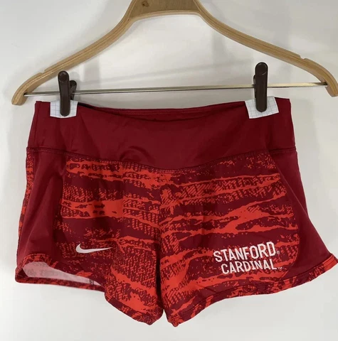 Nike Dry Fit Shorts Stanford Women’s SZ Small Polyester Built In Underwear Cover