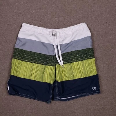 Pantalones Cortos Ocean Pacific Para Hombre Azul Extra Grande Informal Piscina Playa Fiesta Baúles Foto 1 de 4