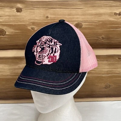 DC Skate Hat Cap Snapback Mesh Blue Pink Tiger Logo Outdoors Adjustable Mens - Image 1 of 4