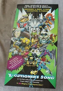 X-Cutioners X-Men X-Factor X-Force 1992 Cable Apocalipsis Marvel Póster PROMOCIONAL FVF - Imagen 1 de 1