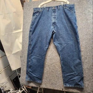 Wrangler Jeans Men's Blue Denim Carpenter 94SE0DV Straight Leg Jeans Size 44X30 - Picture 1 of 8
