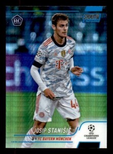 2021-22 Stadium Club Chrome UEFA Champions League Blue Prism #44 Josip Stanisic
