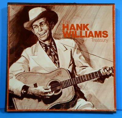 HANK WILLIAMS TREASURY 4X LP BOX SET 1976 ORIGINAL GREAT CONDITION! VG+/VG+!!A - Image 1 of 4