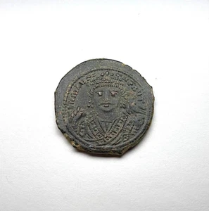 (582-602) Byzantine Empire - AE Follis of Maurice Tiberius, Sear 533. - Picture 1 of 2